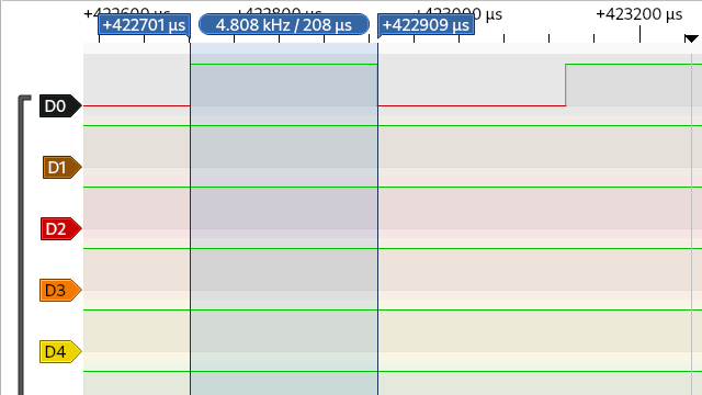 PulseView single bit